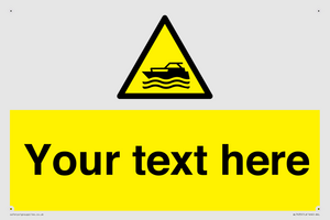 Custom Warning motorised watercraft